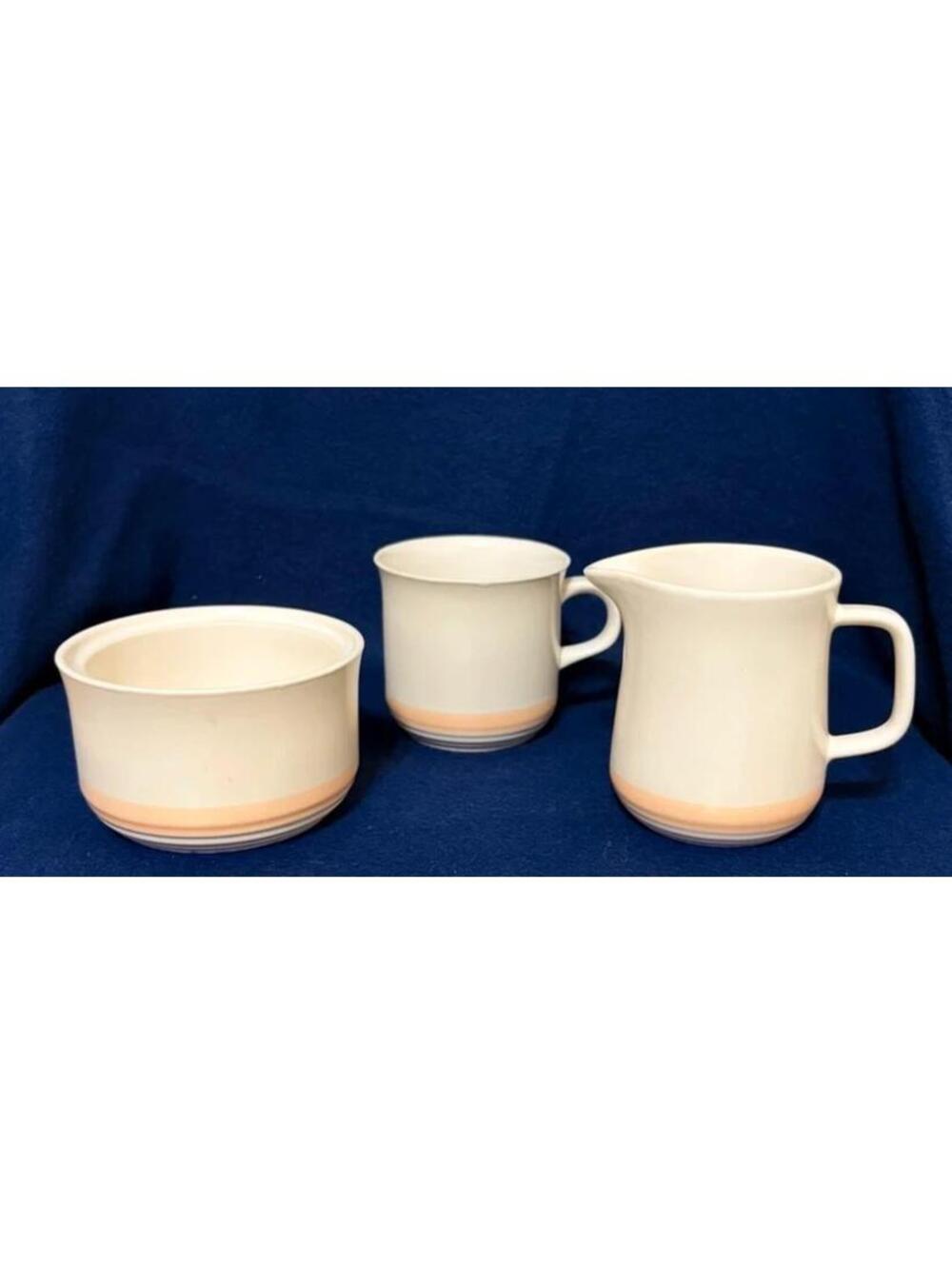 Genuine Stoneware Cream and Sugar canisters